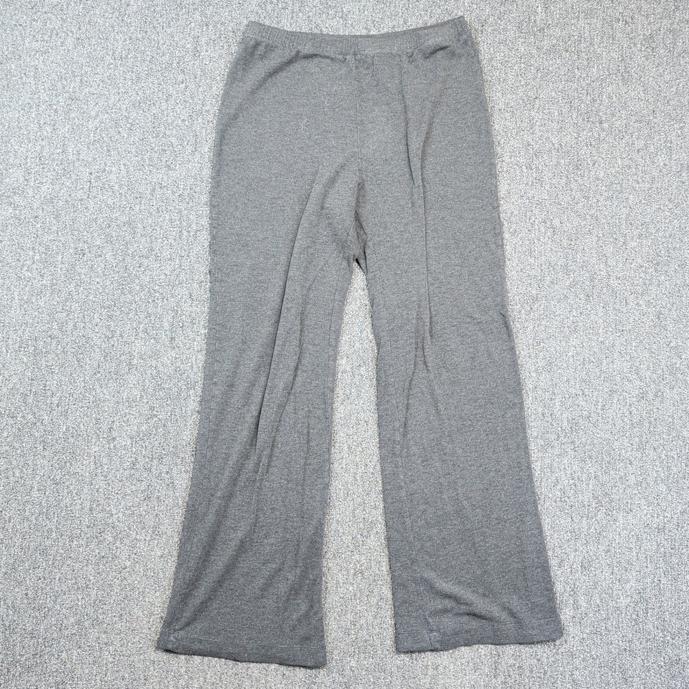 Soft Surroundings Y2K Wide Leg Lounge Pants Medium Gray Casual Athleisure USA